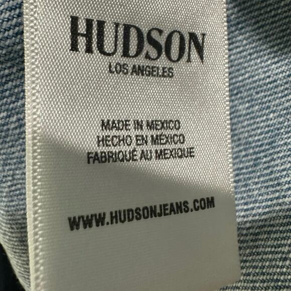 HUDSON Jean Jacket Denim Women’s Size Large / Extra Large - Picture 4 of 5